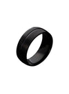 Black Titanium Steel Ring - Pack of 2