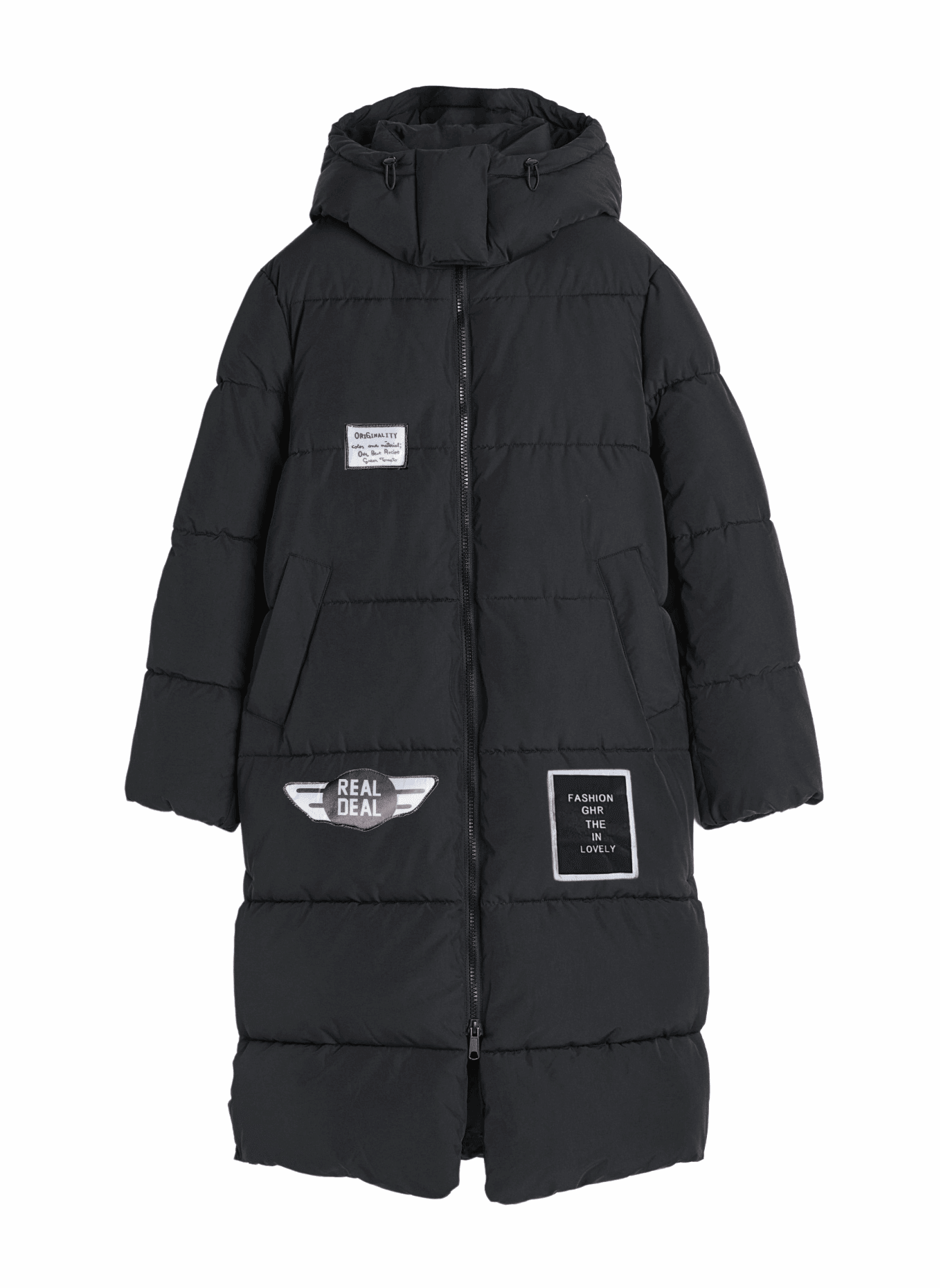 Black Long Padded Jacket