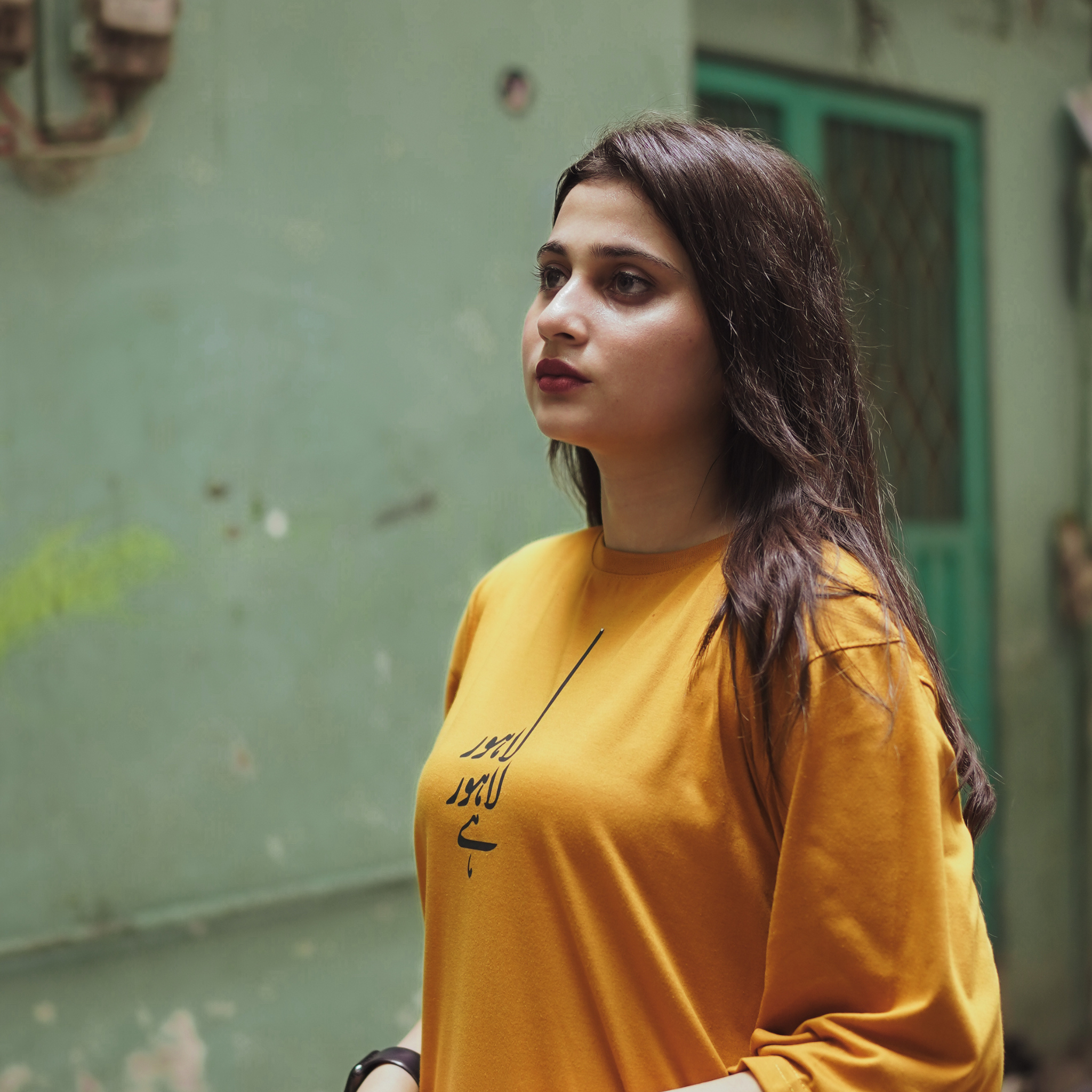 Mustard Oversized Cotton T-Shirt - TeeDrobe